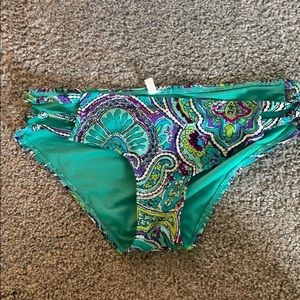 never before worn Aerie colorful paisley hipster bikini bottoms size small